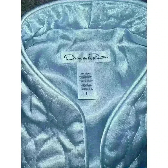 Oscar de la Renta  quilted  Jacket NWT SZ L Button Down Avant Garde Elegant - Picture 9 of 9